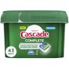 Cascade Complete Action Dishwasher Detergent Pods Fresh Scent Dishwasher Pods and Tablets, Powerful Dishwashing Detergent for Spotless Dishes, Grease-Fighting Dish Pods and Dish Tabs, 43 Count view 1