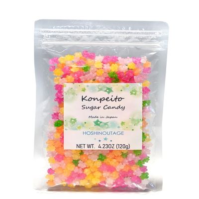 HOSHINOUTAGE Konpeito Japanese Star Sugar Candy Cute colors 4.23oz [120g] Colorful Star-Shaped Traditional Candy (Bouquet)