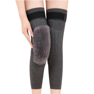 2 pairs Cashmere Wool Knee Brace, Winter Thermal Sleeve