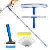 Glass Wiper Heavy Duty Telescopic Rotatable Household Scrubber view 1