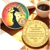 RYCJYMO 2 Year Women Rebirth Sobriety Chip - One Day at a Time Sobriety Coin - AA NA Chip Medallions - Addiction Recovery Milestone Token Sobriety Gift for Men Women view 3