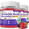180 Count | Valerian Root Gummies with Melatonin & L-Theanine, Natural Valerian Root Extract Supplements for Deep Zzz, Relaxation & Calming, Mixed Berry Flavor, Sugar Free, Non-GMO