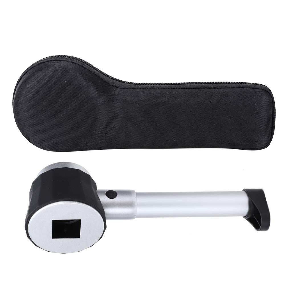 10X Portable LED Magnifier Loupe with Scale, Magnifying Glass for Reading, Jewelry Inspection, and Collecting, Compact Handheld Magnifier with 3 LED Lights