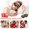 Aganmi Funny 3D Zero Pressure Sleep Eye Mask for Men Women Side Sleeper, Adjustable Blackout Soft Breathable Eye Masks for Travel Nap Night Sleep, Humorous Gift Stocking Stuffers (DO NOT Disturb) view 2