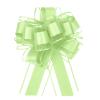 MECCANIXITY 8pcs 8 Inch Large Big Pull Bow Organza Gift Wrapping Bows Ribbon for Wedding Car Baskets Presents Christmas Bow, Fruit Green view 1
