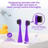 6 Pack Toothbrush Replacement Heads Compatible with Burst Kids Electric Toothbrush, Burst Kids Replacement Heads with Ultra-Soft Bristles, Dust Cover Caps, Perfectly Compatible (Purple) view 2