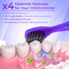 6 Pack Toothbrush Replacement Heads Compatible with Burst Kids Electric Toothbrush, Burst Kids Replacement Heads with Ultra-Soft Bristles, Dust Cover Caps, Perfectly Compatible (Purple) view 4