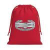 ZDHGAEW Army Combat Action Badge 1st Award Christmas Gift Bags, Santa Wrapping Bags, Xmas Presents Bag With Drawstring, Holiday Party Favors Birthday & Christmas Gift (Large Medium Small) view 1