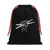 AMZWZSH Drumstick Drummer Christmas Gift Bags, Santa Wrapping Bags, Xmas Presents Bag With Drawstring, Holiday Party Favors Birthday & Christmas Gift (Large Medium Small) view 1