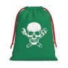 AMZWZSH Funny Plumber Pipe-Fitter Wrench Skull Christmas Gift Bags, Santa Wrapping Bags, Xmas Presents Bag With Drawstring, Holiday Party Favors Birthday & Christmas Gift (Large Medium Small) view 1
