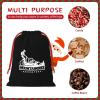 AMZWZSH Mountain Biking Christmas Gift Bags, Santa Wrapping Bags, Xmas Presents Bag With Drawstring, Holiday Party Favors Birthday & Christmas Gift (Large Medium Small) view 4
