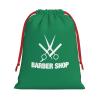 AMZWZSH Barber Shop Christmas Gift Bags, Santa Wrapping Bags, Xmas Presents Bag With Drawstring, Holiday Party Favors Birthday & Christmas Gift (Large Medium Small) view 1