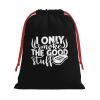 AMZWZSH I Only Smoke the Good Stuff Meat Tasting Bbq Christmas Gift Bags, Santa Wrapping Bags, Xmas Presents Bag With Drawstring, Holiday Party Favors Birthday & Christmas Gift (Large Medium Small) view 1