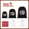 AMZWZSH I Only Smoke the Good Stuff Meat Tasting Bbq Christmas Gift Bags, Santa Wrapping Bags, Xmas Presents Bag With Drawstring, Holiday Party Favors Birthday & Christmas Gift (Large Medium Small) view 3