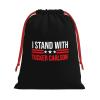 AMZWZSH I Stands with Tucker Carlson Christmas Gift Bags, Santa Wrapping Bags, Xmas Presents Bag With Drawstring, Holiday Party Favors Birthday & Christmas Gift (Large Medium Small) view 1