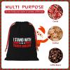 AMZWZSH I Stands with Tucker Carlson Christmas Gift Bags, Santa Wrapping Bags, Xmas Presents Bag With Drawstring, Holiday Party Favors Birthday & Christmas Gift (Large Medium Small) view 4