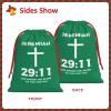 AMZWZSH Jeremiah 29 11 Bible Verse Jesus Christmas Gift Bags, Santa Wrapping Bags, Xmas Presents Bag With Drawstring, Holiday Party Favors Birthday & Christmas Gift (Large Medium Small) view 2