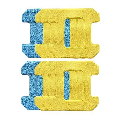 10Pcs Rubbing Mop Pads, Compatible For Compatible For Hobot, 298 Window Cleaning Robot Accessories Rag Fiber Material Wet Cleaning And Dry