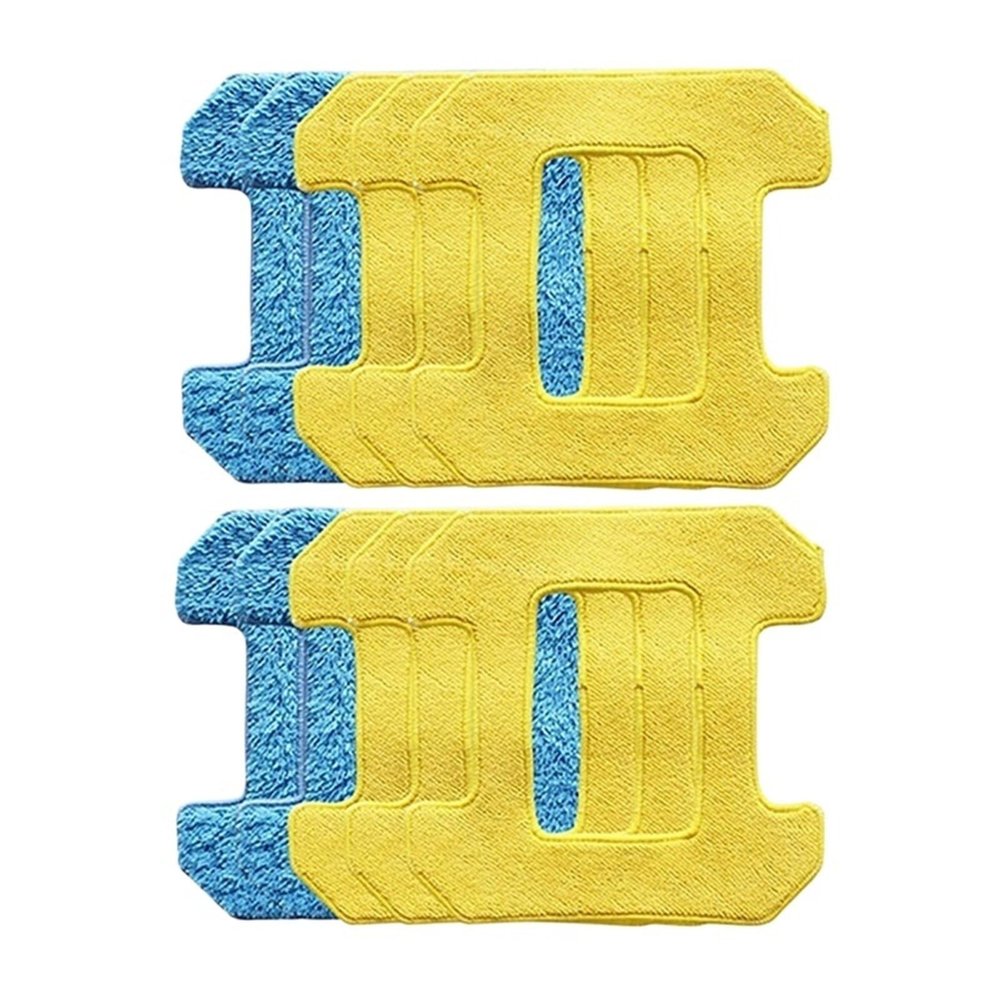 10Pcs Rubbing Mop Pads, Compatible For Compatible For Hobot, 298 Window Cleaning Robot Accessories Rag Fiber Material Wet Cleaning And Dry