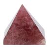 100% Quartz Pyramid, Healing for Home Decoration, Amethyst Pyramid with, Feng Shui Ornament for Good Fortune, Includes 118inch. Base view 1