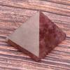 100% Quartz Pyramid, Healing for Home Decoration, Amethyst Pyramid with, Feng Shui Ornament for Good Fortune, Includes 118inch. Base view 2