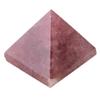 100% Quartz Pyramid, Healing for Home Decoration, Amethyst Pyramid with, Feng Shui Ornament for Good Fortune, Includes 118inch. Base view 4