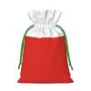 JxWCher Flag of Chile Print Burlap Drawstring Gift Bags for Christmas, Rustic Holiday Treat Pouches Gift Wrapping view 2
