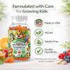 ORGANIEX Kids Multivitamin Gummies with Iron & Zinc (Ages 2+) | Daily Kids Vitamins with Vitamin C, D3, B12 & Folate | Vegan, Non-GMO, Gluten-Free, Pectin-Based | Raspberry Flavor | 60 Count view 3