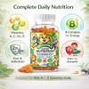 ORGANIEX Kids Multivitamin Gummies with Iron & Zinc (Ages 2+) | Daily Kids Vitamins with Vitamin C, D3, B12 & Folate | Vegan, Non-GMO, Gluten-Free, Pectin-Based | Raspberry Flavor | 60 Count view 4