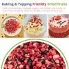 4.6oz Freeze-Dried Raspberry Strawberry & Blueberry Mixed Fruit, Crunchy Freeze Dried Berries Blend Pieces Natural Freeze Dried Fruit Snacks, Superfood Toppings for Baking, Yogurt, Smoothies & Oatmeal, Non-GMO, Vegan view 4