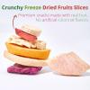 5.29oz(150g) Freeze Dried Fruit Slices Mix, Natural Freeze Dried Fruit Snacks Mixed Dried Fruit Chips Fruit Crisps with Strawberry, Mango, Banana, Pineapple, Apple & Peach, No Sugar Added, Non-GMO, Vegan view 3