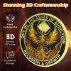 18 Year Phoenix Sobriety Coin Rebirth in Flames Recovery Medallion NA AA Spiritual Token for Clean Time & Strength Gift for Men & Women view 4
