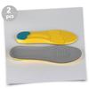 Ipetboom Breathable Shock-Absorbing Shoe Cushions Heightening Insoles with Thickened Heel Design for Men Women Running Sneakers Gray view 2