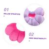 TOYANDONA Pumpkin Shaped Flower Donut Pillow Nursing Pad for Bedridden Patients Multiuse Cushion for Hands Feet Head Breathable Hollow Design Pressure Relief Sitting Pad for Elderly Home view 3