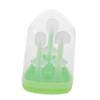 GANAZONO Silicone Toothbrush with Finger Brush Gum Cleaner Tongue Cleaner for Boy Girl and Soft Ergonomic Oral Hygiene Kit with Transparent Storage Stand for Easy Cleaning and Organization view 1