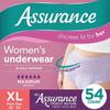 Assurance Women's Incontinence & Postpartum Underwear, XL, Maximum Absorbency (54 Count) with Gift IncrediShop Bookmark view 1