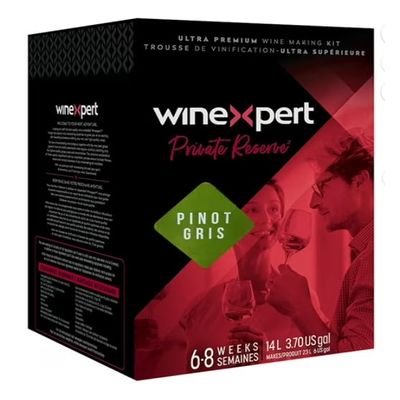 THE GREY MONK Private Reserve PINOT GRIS LODI California Ultra Premium 14L White Wine Ingredient Kit from Winexpert - Makes 6 Gallons of Dry Red Wine LDC 3104