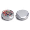 England Symbols Pill Box,3 Compartments Round Small Pills Case Moisture-Proof Portable Pill Container for Travel Vitamins Fish Oil Supplements view 3