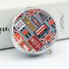England Symbols Pill Box,3 Compartments Round Small Pills Case Moisture-Proof Portable Pill Container for Travel Vitamins Fish Oil Supplements view 4