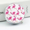 Pink Flamingo Pill Box,3 Compartments Round Small Pills Case Moisture-Proof Portable Pill Container for Travel Vitamins Fish Oil Supplements view 4