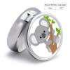 Hugging Tree Koala Pill Box,3 Compartments Round Small Pills Case Moisture-Proof Portable Pill Container for Travel Vitamins Fish Oil Supplements view 2