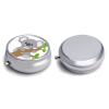 Hugging Tree Koala Pill Box,3 Compartments Round Small Pills Case Moisture-Proof Portable Pill Container for Travel Vitamins Fish Oil Supplements view 3