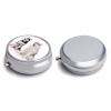 Husky Dogs Pill Box,3 Compartments Round Small Pills Case Moisture-Proof Portable Pill Container for Travel Vitamins Fish Oil Supplements view 3