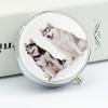 Husky Dogs Pill Box,3 Compartments Round Small Pills Case Moisture-Proof Portable Pill Container for Travel Vitamins Fish Oil Supplements view 4