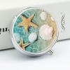 Sea Shell Starfish Pill Box,3 Compartments Round Small Pills Case Moisture-Proof Portable Pill Container for Travel Vitamins Fish Oil Supplements view 4