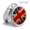 British Flag Pill Box,3 Compartments Round Small Pills Case Moisture-Proof Portable Pill Container for Travel Vitamins Fish Oil Supplements view 2