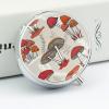 Red Mushrooms Pill Box,3 Compartments Round Small Pills Case Moisture-Proof Portable Pill Container for Travel Vitamins Fish Oil Supplements view 4