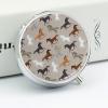 Cute Horse Pill Box,3 Compartments Round Small Pills Case Moisture-Proof Portable Pill Container for Travel Vitamins Fish Oil Supplements view 4