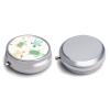 Turtle Write Pill Box,3 Compartments Round Small Pills Case Moisture-Proof Portable Pill Container for Travel Vitamins Fish Oil Supplements view 3