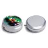 Billiards Pill Box,3 Compartments Round Small Pills Case Moisture-Proof Portable Pill Container for Travel Vitamins Fish Oil Supplements view 3